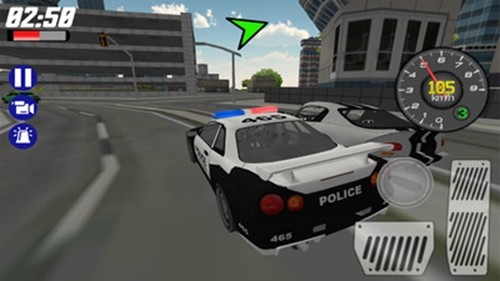 模拟警车