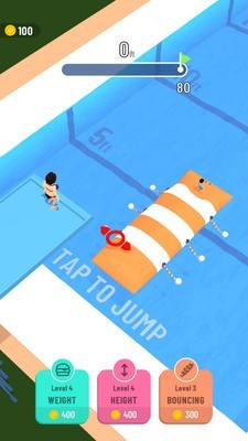 水上蹦床跑