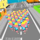人群奔跑3D