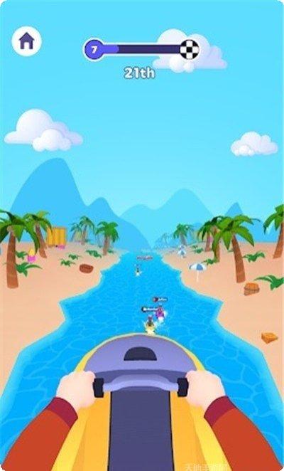 水上摩托3D游戏胜利者