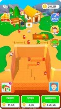 闲置挖掘机3D玩法介绍