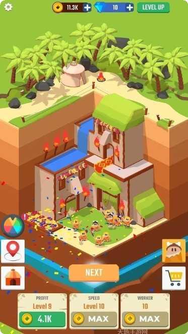 闲置挖掘机3D破解版