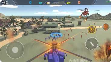 红蓝军战地模拟演习玩法