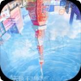 泡沫冬景可爱的圣诞礼物