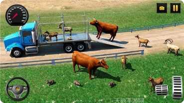 农场动物运输卡车游戏