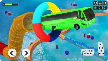 不可能的汽车轨道行驶挑战模式