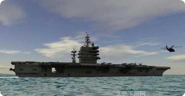 航空母舰直升机模拟飞行