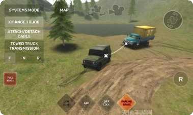 泥泞山污垢卡车模拟驾驶