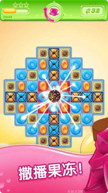 糖果果冻三消拼图攻略