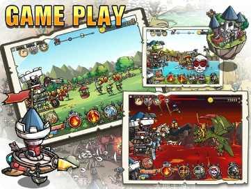 卡通防御太空战争玩法