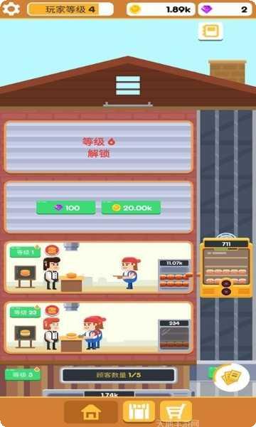 汉堡工厂模拟玩法介绍