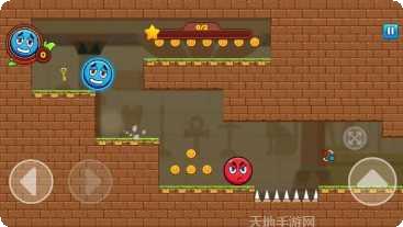 红蓝双球冒险攻略