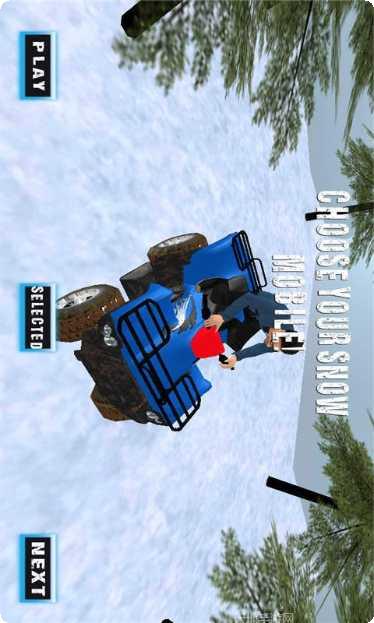 雪地车停车冒险