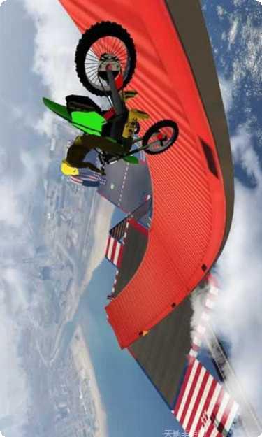 不可能的摩托车高空飞跃