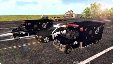 公路警车抓捕行动