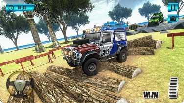 山地卡车司机驾驶冒险