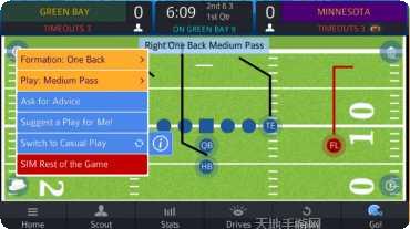 美式足球职业赛竞技对战