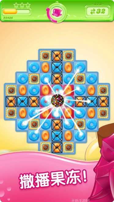 糖果果冻三消拼图玩法