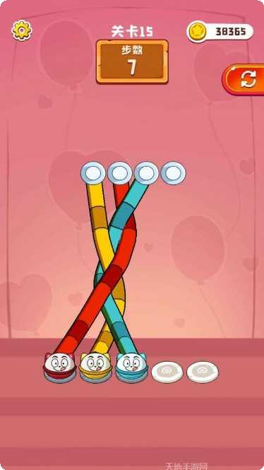 彩绳排序3D最新关卡