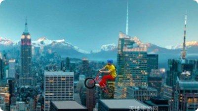 棘手的摩托车坡道挑战