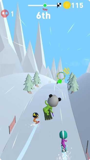 滑雪板冒险挑战