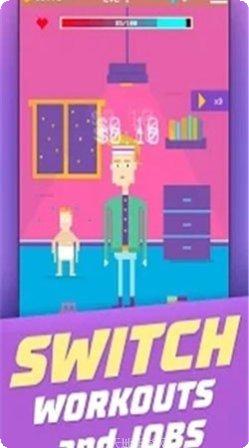 健身房的私人教练健身挑战