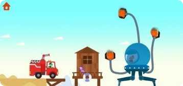 恐龙消防车攻略