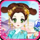 公主古装少女涂色