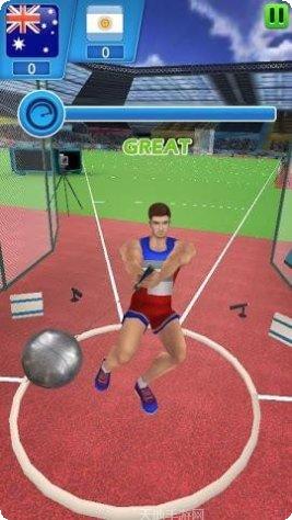 夏季运动水上乐园滑梯挑战